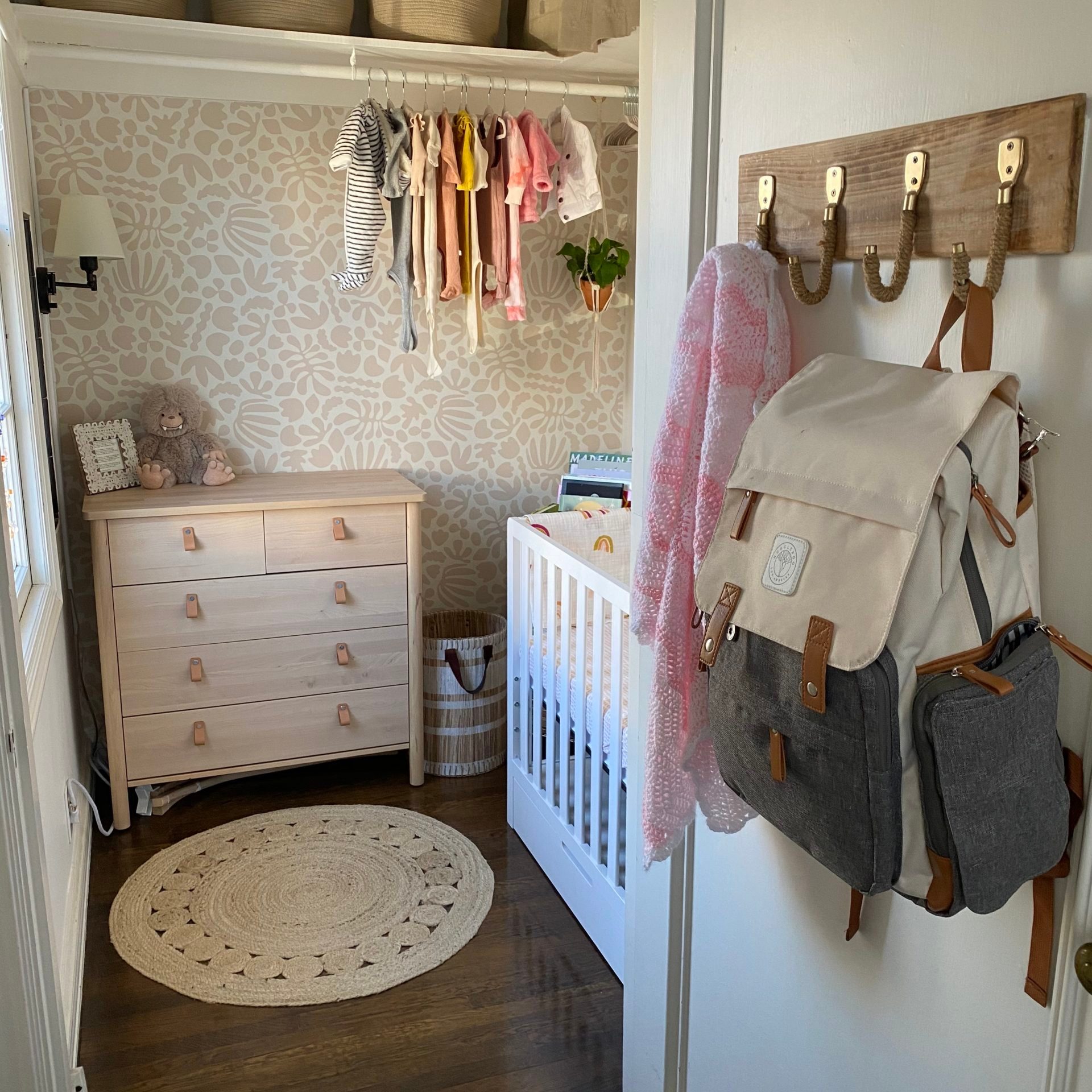 Nursery with cheap no closet