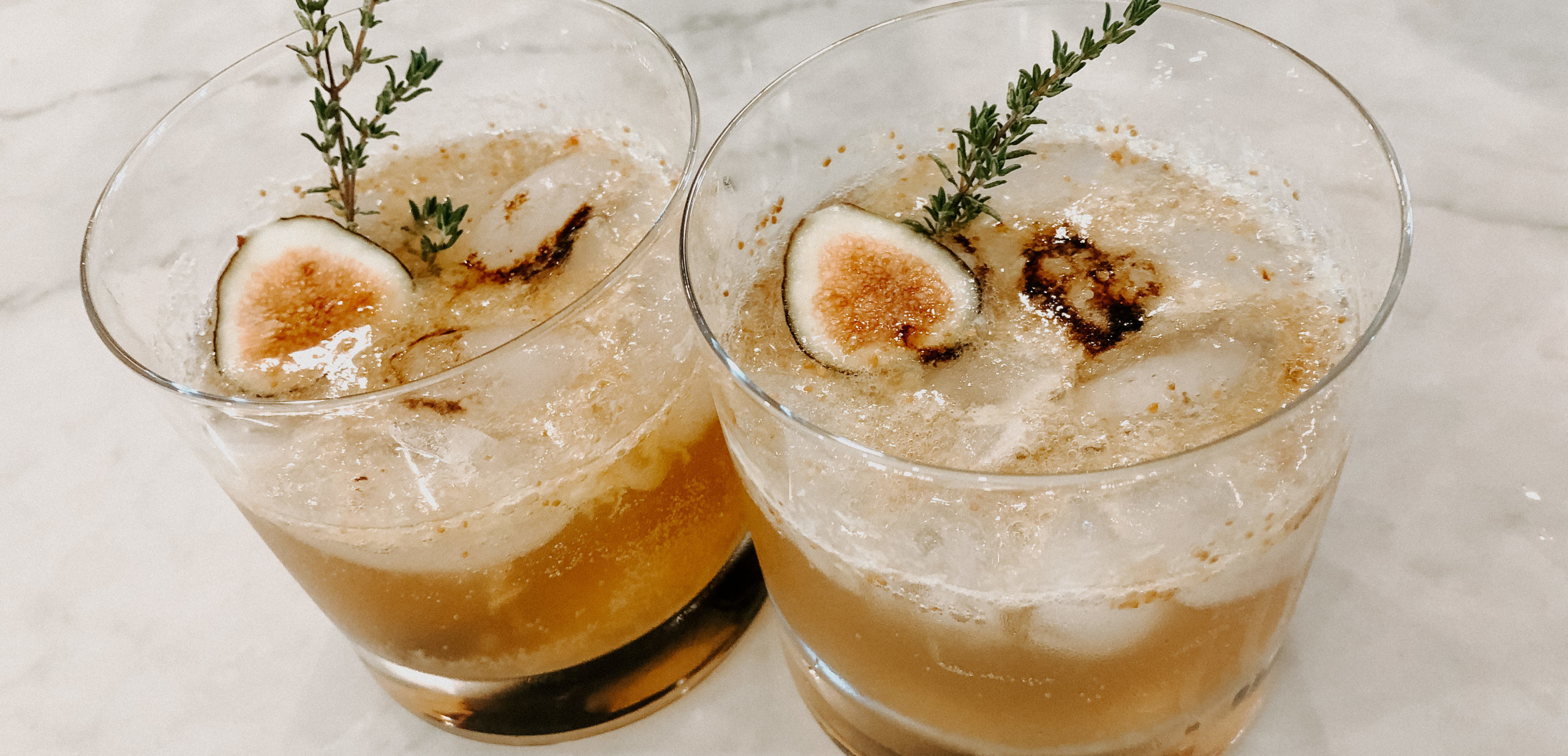 Fig Whiskey Ginger Cocktail