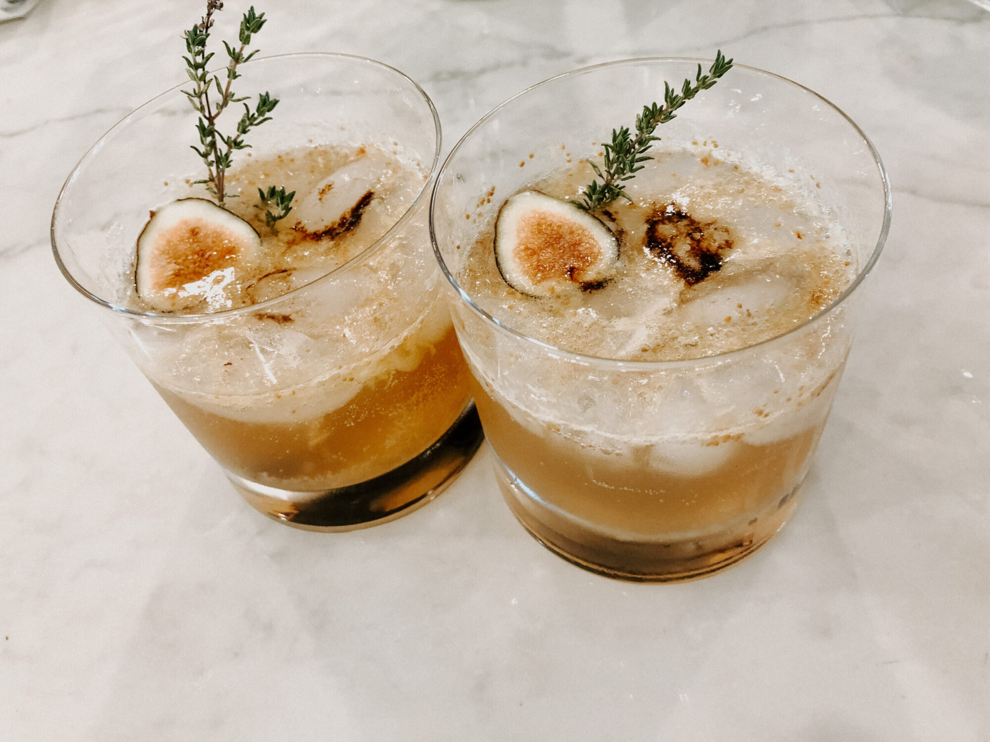 Fig Whiskey Ginger Cocktail