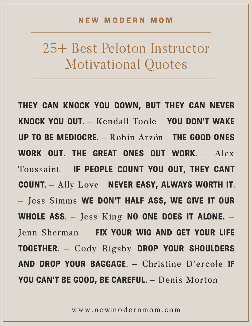 25+ Peloton Instructor Motivational Quotes To Hit Your Fitness Goals