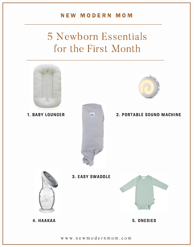 5 Newborn Baby Essentials for the First Month Voted by Moms