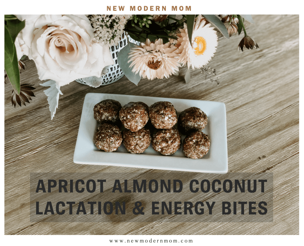 Lactation Energy No Bake Bites: Apricot Almond Coconut