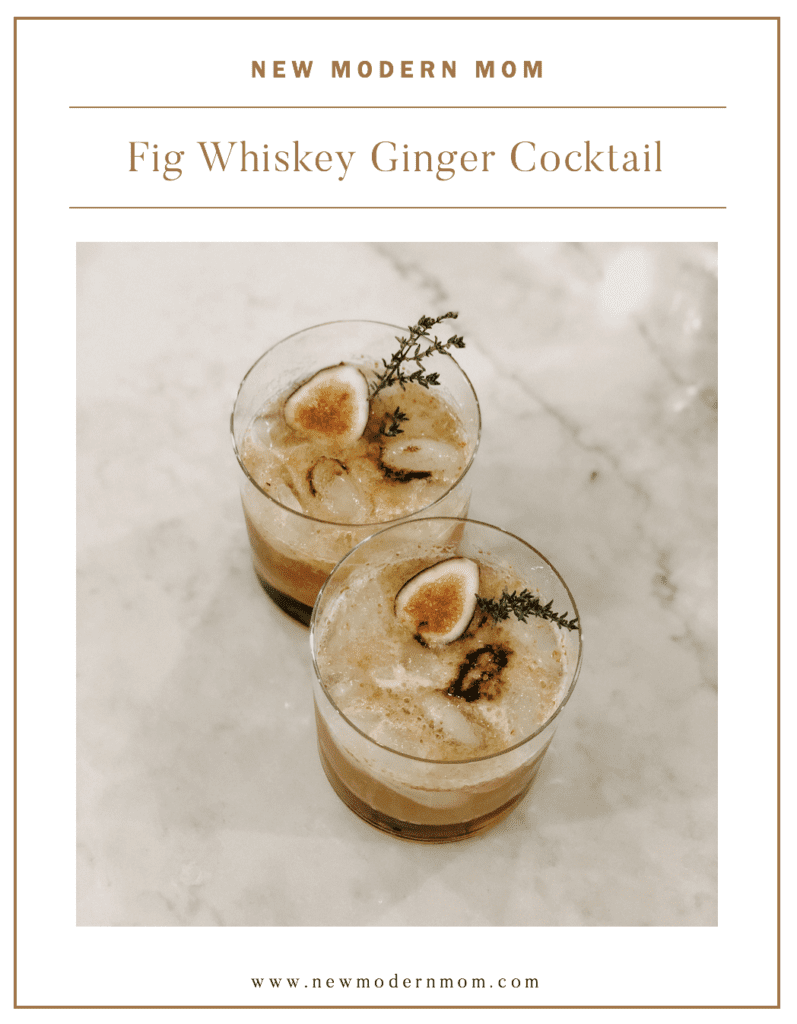 Fig Whiskey Ginger Cocktail Recipe