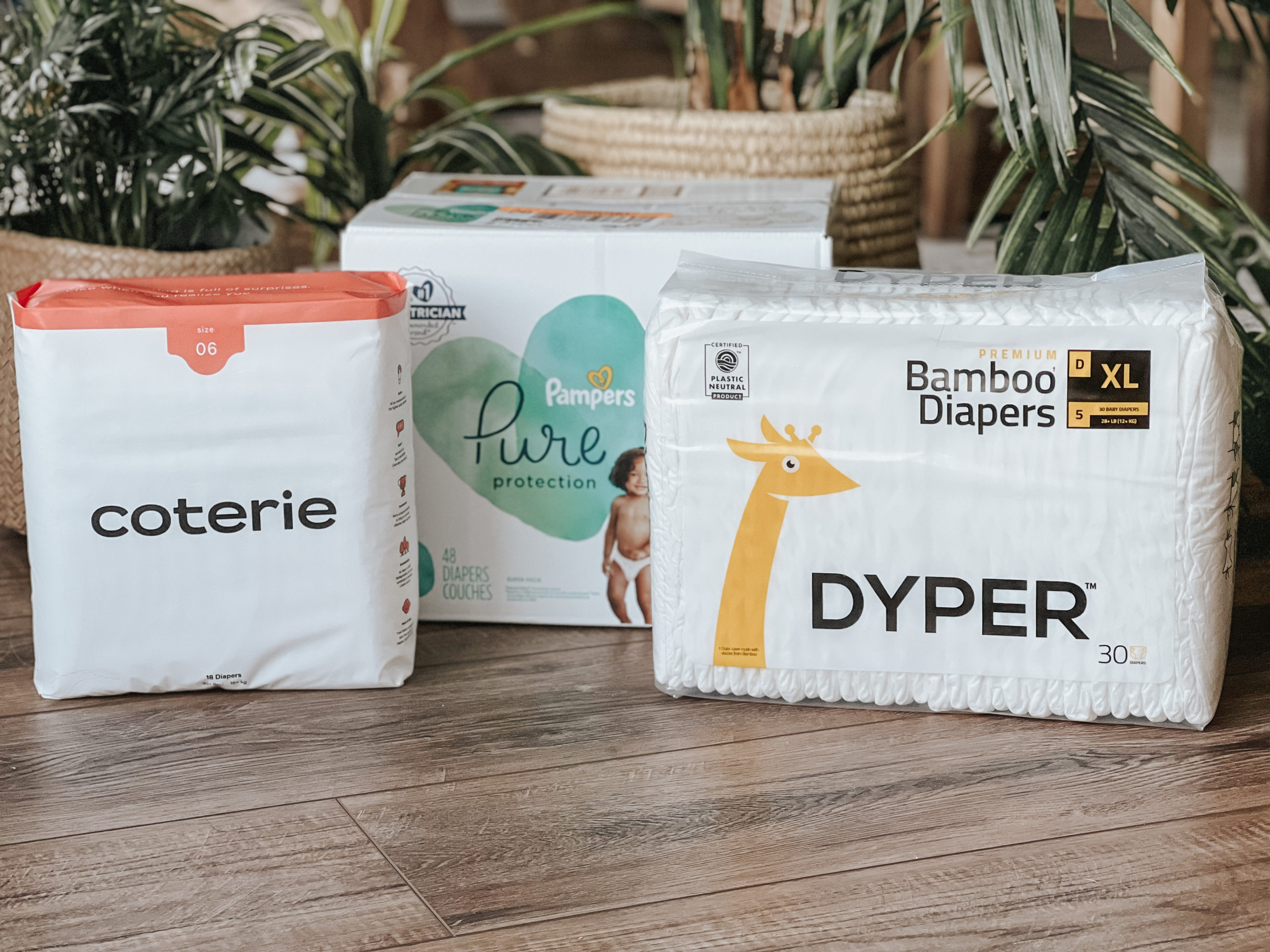 Coterie vs. Dyper vs. Pampers Pure