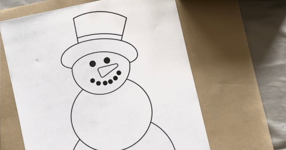 printable snowman
